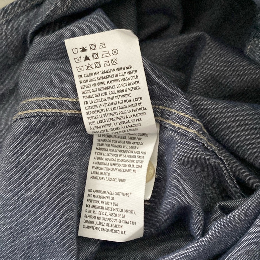 American Eagle Button Down Classic Fit Cotton Cha… - image 7